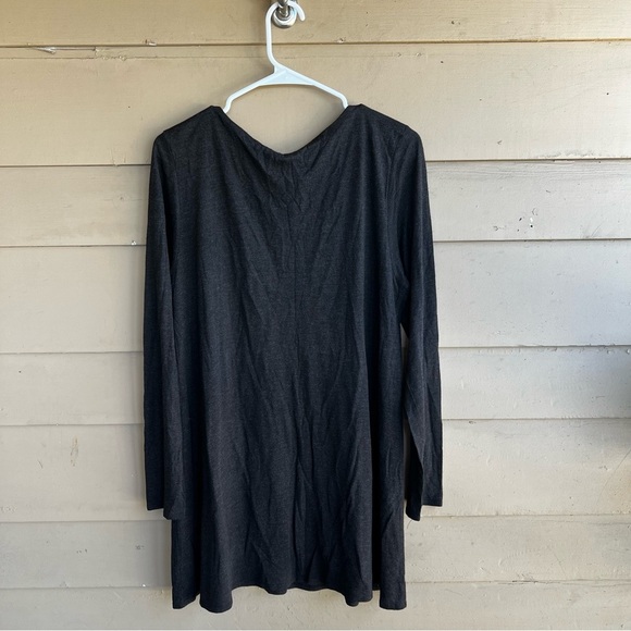 Eileen Fisher Long Sleeve Tunic Top - Size L - Comfy Modest Casual - Picture 6 of 6